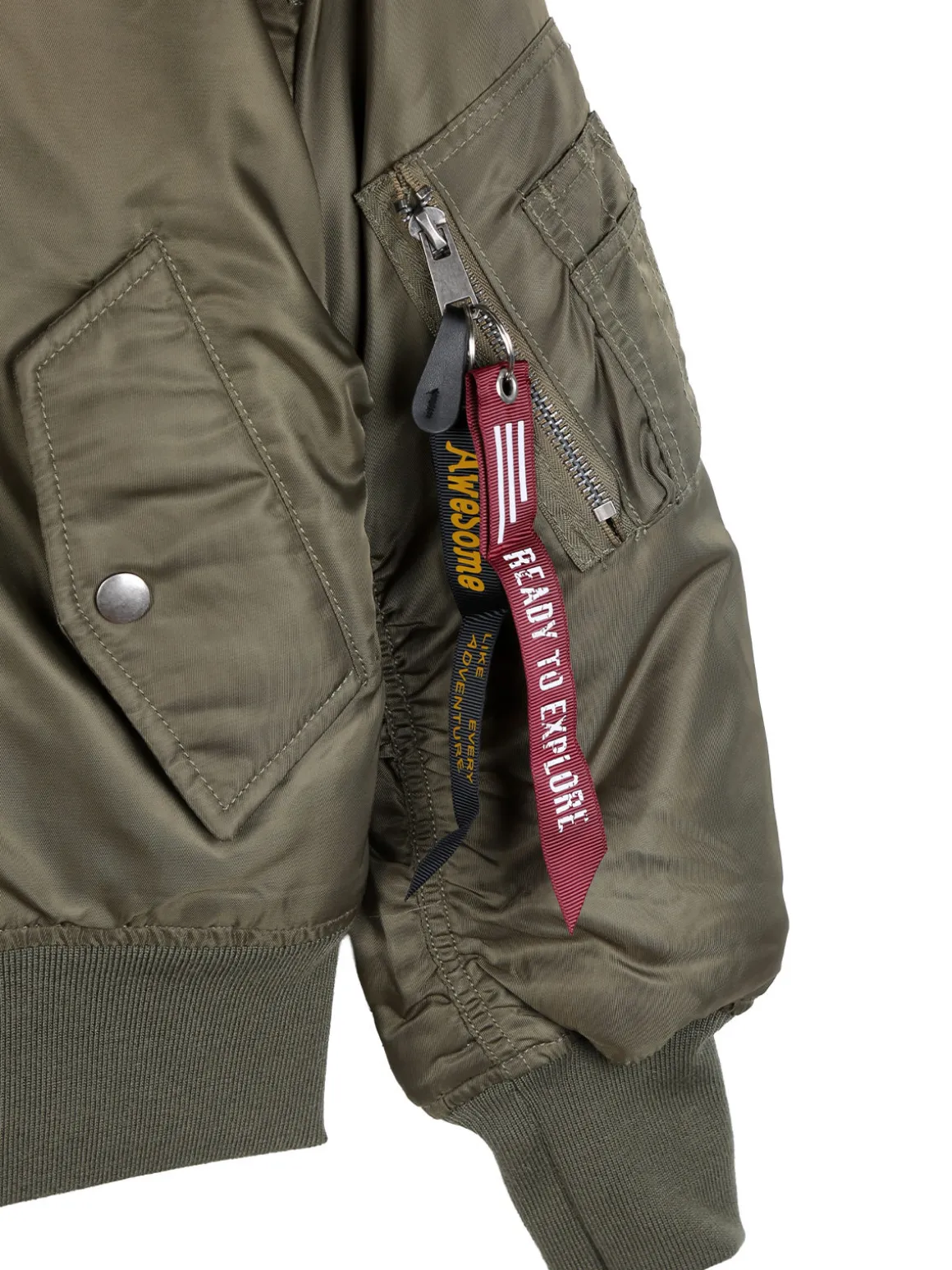 Small Gang Giubbotto bomber da ragazzo con zip - militare