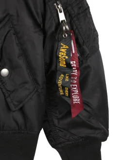 Small Gang Giubbotto bomber da ragazzo con zip - nero