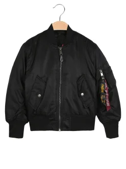 Small Gang Giubbotto bomber da ragazzo con zip - nero