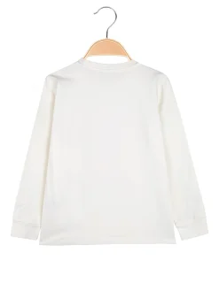 Small Gang T-shirt a maniche lunghe da ragazzo - bianco