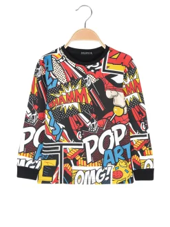 Small Gang T-shirt da ragazzo a maniche lunghe con stampe