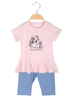Smile Yes Completo neonata 2 pezzi con t-shirt e leggings