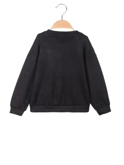 Smile Yes Felpa da bambina in maglia con scollo tondo