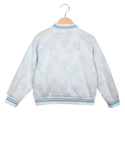 Smile Yes Giacca da bambina modello bomber con ricami