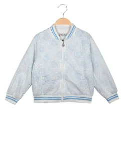 Smile Yes Giacca da bambina modello bomber con ricami