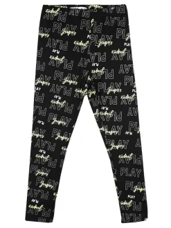 Smile Yes Leggings da bambina con stampa scritte