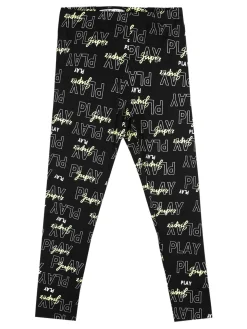 Smile Yes Leggings da bambina con stampa scritte