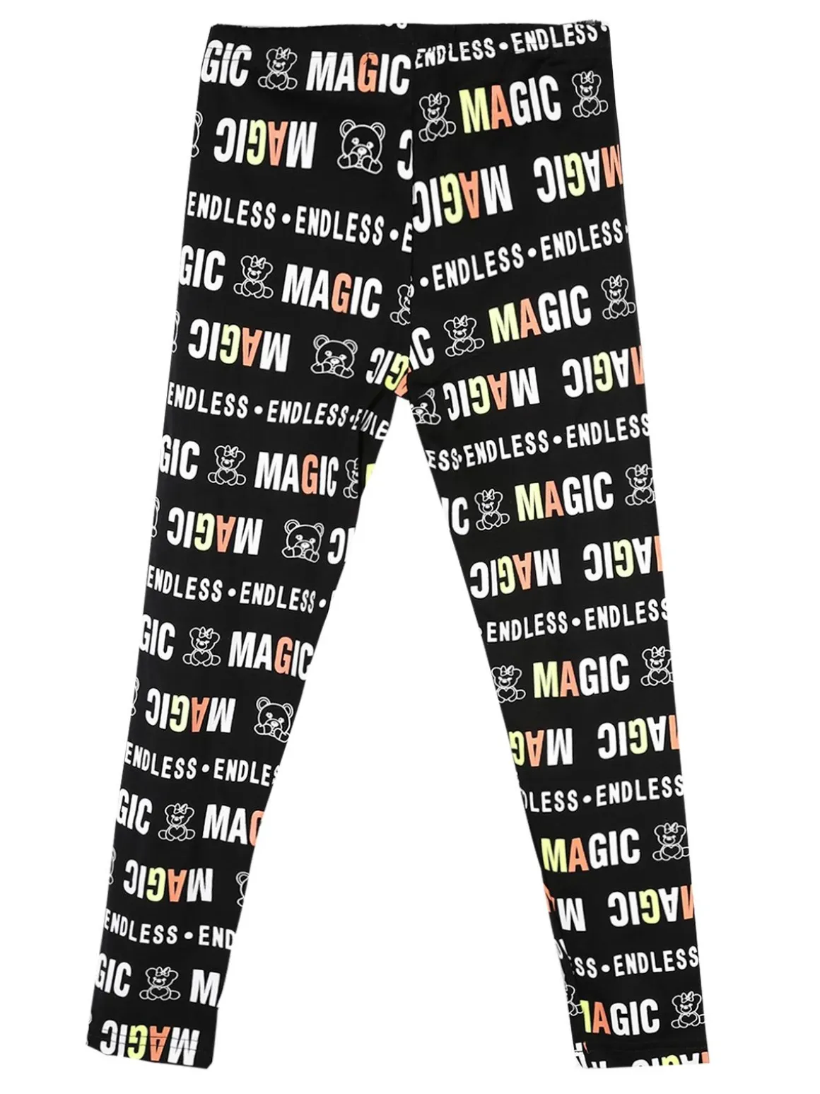 Smile Yes Leggings da bambina con stampa scritte