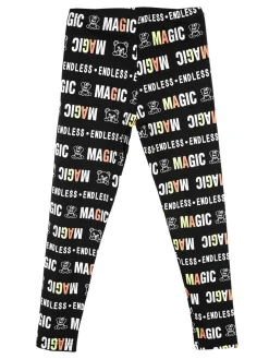Smile Yes Leggings da bambina con stampa scritte
