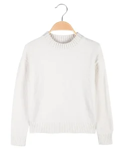 Smile Yes Maglione girocollo da bambina in ciniglia
