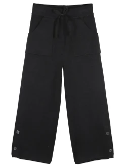 Smile Yes Pantaloni da bambina in maglia a gamba larga
