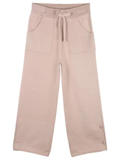 Smile Yes Pantaloni da bambina in maglia a gamba larga