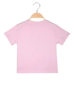 Smile Yes T-shirt da bambina con stampa fiocco e strass