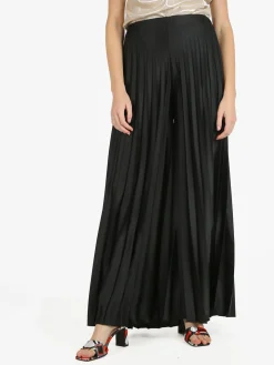 Sofy'S Chic Pantaloni donna plissettati a gamba larga
