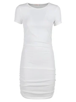 Sofy'S Chic Vestito donna mini arricciato a maniche corte