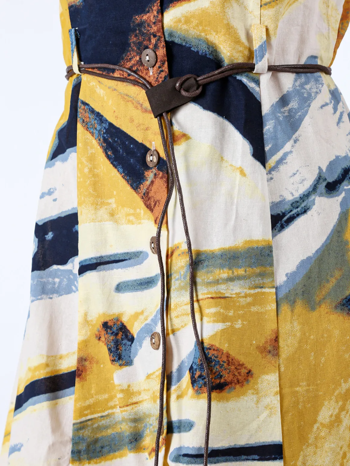 Solada Abito a camicia da donna smanicato con stampe - multicolore