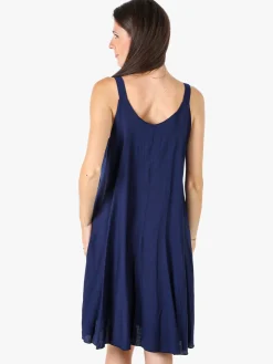 Solada Abito corto da donna oversize a spalla stretta - blu scuro