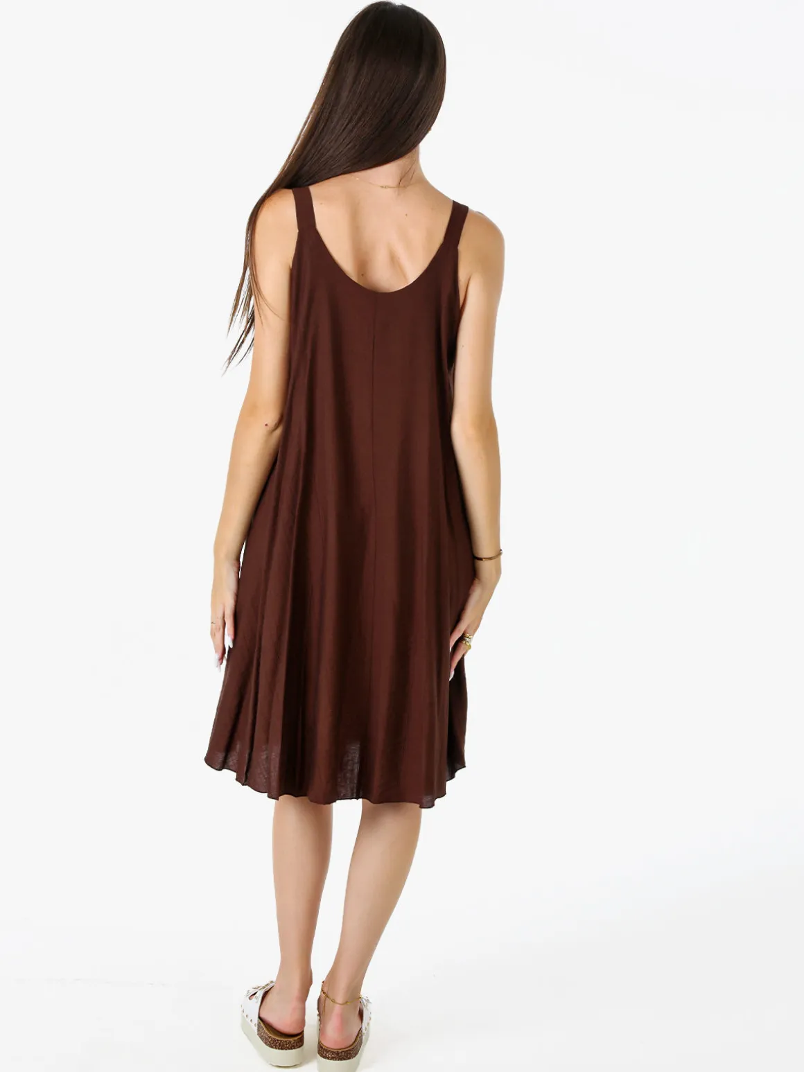 Solada Abito corto da donna oversize a spalla stretta - moro