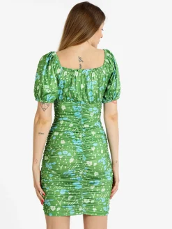Solada Abito donna a tubino drappeggiato multicolor