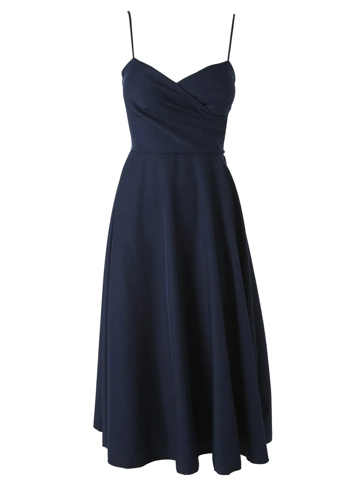Solada Abito donna svasato con spalline sottili e coppe imbottite - blu scuro