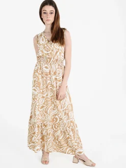 Solada Abito lungo da donna smanicato con scollo a V