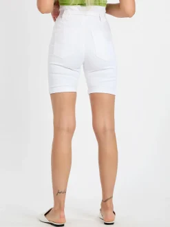 Solada Bermuda donna in cotone vita alta