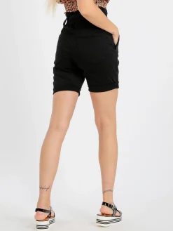 Solada Bermuda donna in cotone vita alta