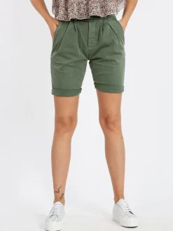 Solada Bermuda donna in cotone vita alta