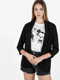 Solada Blazer donna aperto con maniche a 3/4
