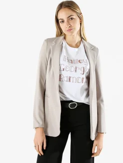 Solada Blazer donna con bottone - fango