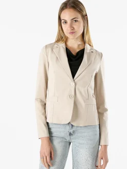Solada Blazer donna con bottoni - beige