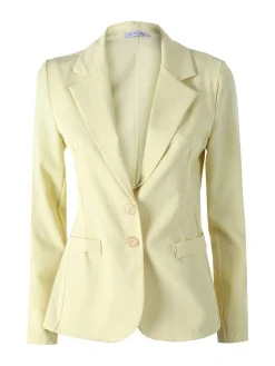 Solada Blazer donna con bottoni - giallo