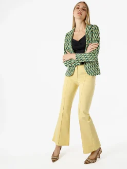 Solada Blazer donna con stampe geometriche - verde