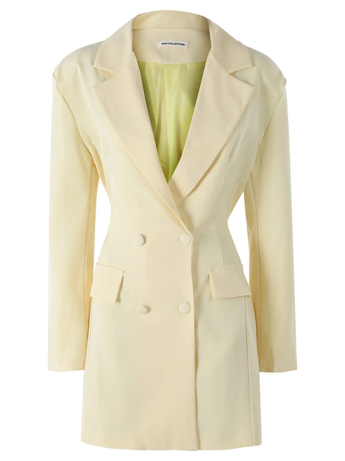 Solada Blazer donna elegante a doppiopetto - giallo