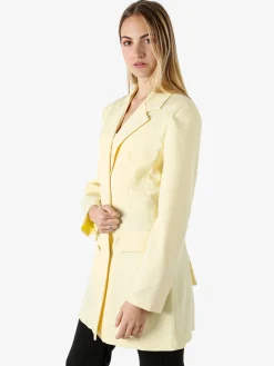 Solada Blazer donna elegante a doppiopetto - giallo