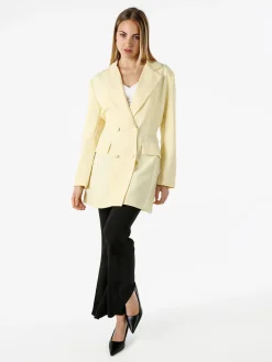 Solada Blazer donna elegante a doppiopetto - giallo