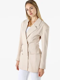 Solada Blazer donna elegante a doppiopetto - beige
