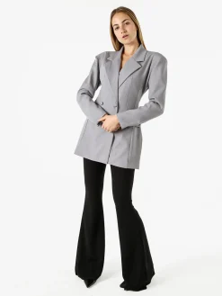 Solada Blazer donna elegante a doppiopetto - grigio