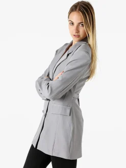 Solada Blazer donna elegante a doppiopetto - grigio