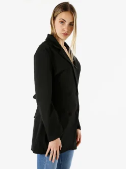 Solada Blazer donna elegante a doppiopetto - nero