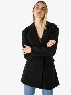 Solada Blazer donna elegante a doppiopetto - nero