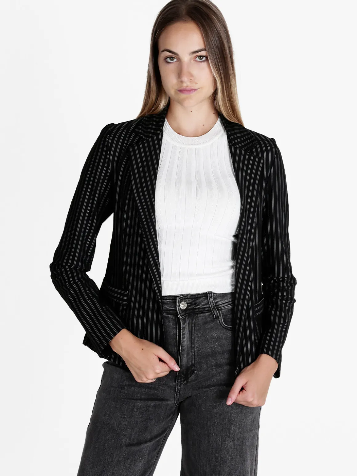 Solada Blazer donna gessato