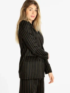 Solada Blazer donna gessato doppiopetto