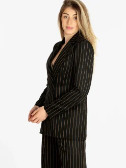 Solada Blazer donna gessato doppiopetto