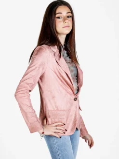 Solada Blazer donna in tessuto scamosciato con bottone