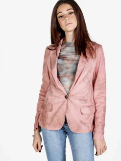 Solada Blazer donna in tessuto scamosciato con bottone