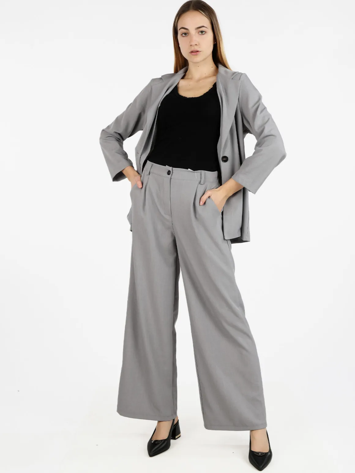 Solada Blazer donna oversize monobottone