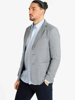 Solada Blazer uomo in misto lino e cotone