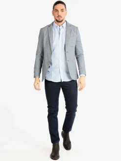 Solada Blazer uomo in misto lino e cotone