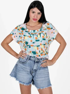 Solada Blusa donna a maniche corte